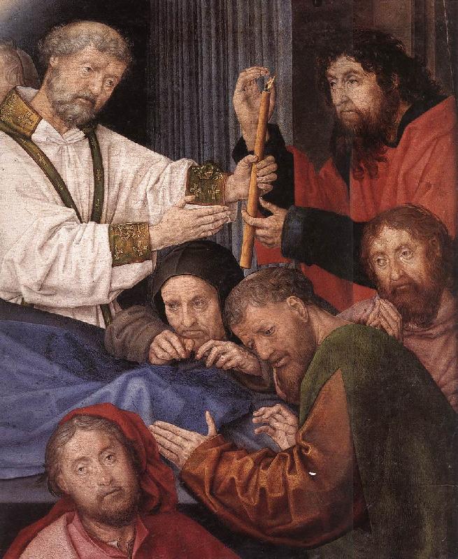 GOES, Hugo van der The Death of the Virgin (detail) oil painting image